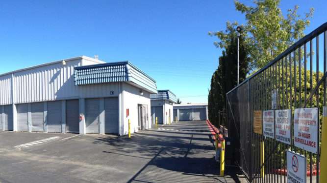 Inside San Mateo storage facility gate