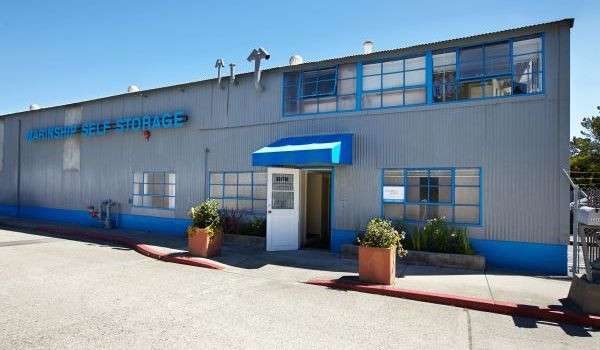 exterior of Marinship Self Storage facility on a sunny day