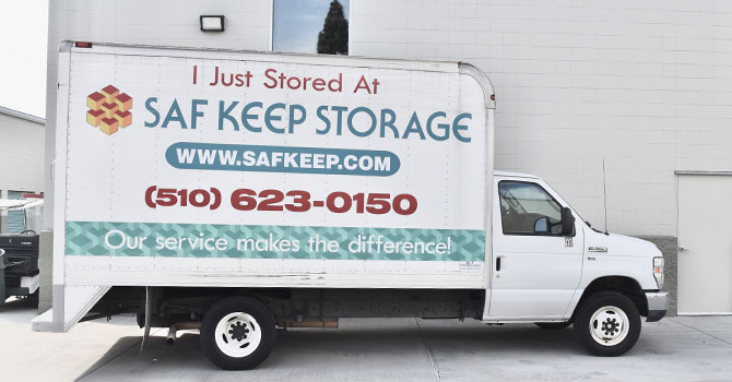 Saf keep storage truck graphic I just stored at saf keep storage wwwsafkeepcom 5106230150 Our service makes the difference