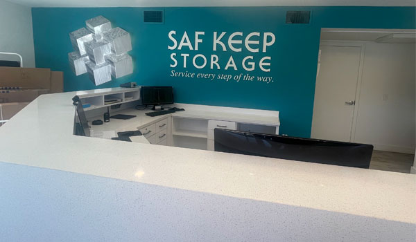 Saf Keep Storage Office Interior in Redwood City CA