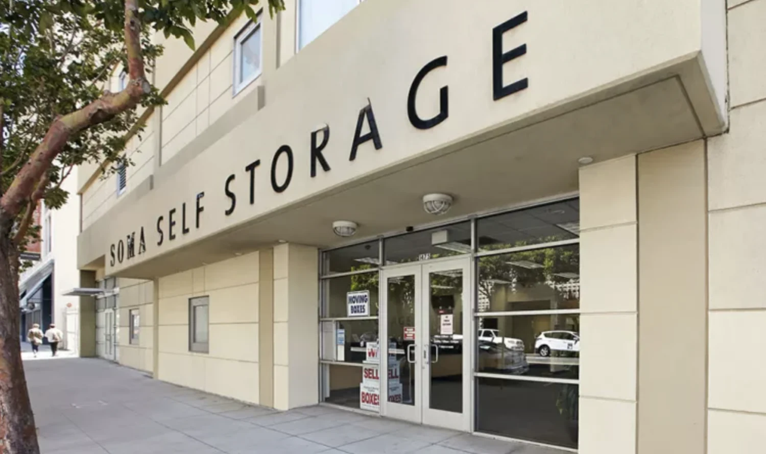 Entrance to SOMA self storage