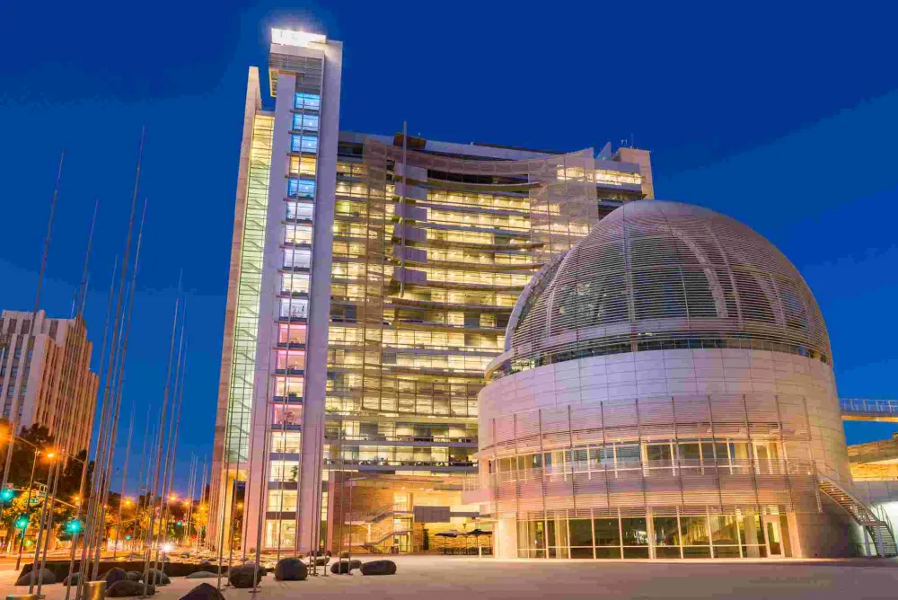 The city hall in San Jose, CA.