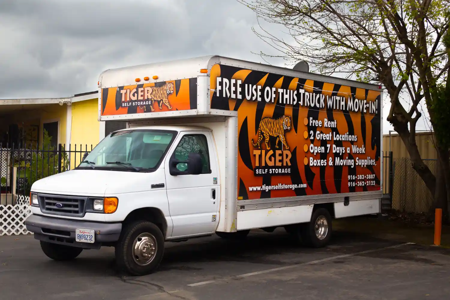 Tiger Self Storage moving truck